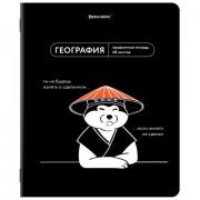 Тетрадь предметная МЕМЫ 48 л., TWIN-лак, ГЕОГРАФИЯ, клетка, подсказ, BRAUBERG, 405100 - Премиум Сервис