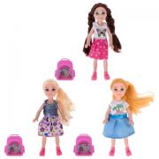 КУКЛА "Alisa Little Love", НАБОР, с портфелем, 14,4 см, АССОРТИ, 3 вида, 1TOY - Премиум Сервис