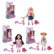 КУКЛА "Alisa Little Love", НАБОР, с самокатом и роликами, 14,4 см, АССОРТИ, 3 вида, 1TOY - Премиум Сервис