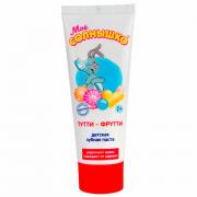 Зубная паста детская защита от кариеса 100 г, МОЕ СОЛНЫШКО "Тутти-фрутти", 1547 - Премиум Сервис
