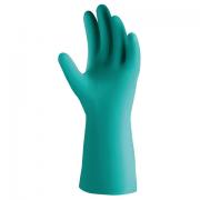 Перчатки нитриловые КЩС JETA SAFETY, хлопчатобумажное напыление, размер 10 (XL), зеленые, JN711, JN711-10-XL - Премиум Сервис