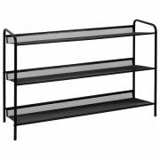 Полка для обуви "Женева-33", 865*270*600 мм, 3 полки, металл, чёрная, ПДО Ж33 Ч - Премиум Сервис