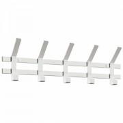 Вешалка настенная "Торонто-5", 168*580*85 мм, 5 крючков, металл, белая, ВНТ5 Б - Премиум Сервис