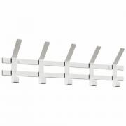 Вешалка настенная "Торонто-5", 168*580*85 мм, 5 крючков, металл, белая, ВНТ5 Б - Премиум Сервис