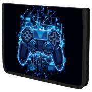 Папка для тетрадей BRAUBERG KIDS А5, 1 отделение, пластик, молния вокруг, Digital gamepad, 273326 - Премиум Сервис