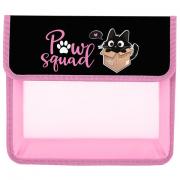 Папка для тетрадей ЮНЛАНДИЯ А5, пластик, 2 отделения, клапан на липучке, Box cat, 273331 - Премиум Сервис