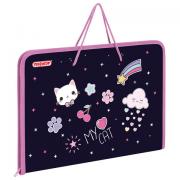 Папка для труда на молнии с ручками ПИФАГОР А4, 1 отделение, пластик, органайзер, Leapfrog, 273388 - Премиум Сервис