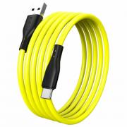 Кабель S21 USB -Type C, 1 м, 3 А, SMARTBUY, для зарядки и передачи данных, желтый 934, iK-3112-S21by - Премиум Сервис