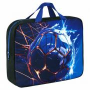 Папка на молнии с ручками BRAUBERG А4, 1 отделение, полиэстер, 80 мм, Score goal, 273304 - Премиум Сервис