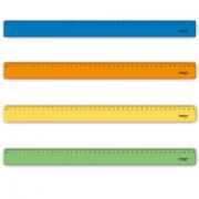 Линейка пластик 40 см ПИФАГОР, непрозрачная, неоновая, ассорти, 210844 - Премиум Сервис