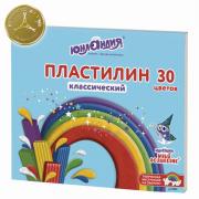 Пластилин классический ЮНЛАНДИЯ "ЮНЫЙ ВОЛШЕБНИК", 30 цветов, 600 г, со стеком,ВЫСШЕЕ КАЧЕСТВО, 105903 - Премиум Сервис