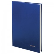Книга учета 144 л., линия, твердая, бумвинил, блок офсет, А4 (200х290 мм), BRAUBERG, синий, 130227 - Премиум Сервис