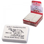 Ластик KOH-I-NOOR "Слон" 300/20, 45х32х12 мм, белый, прямоугольный, натуральный каучук, 0300020024KDRU - Премиум Сервис