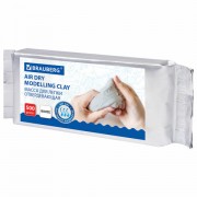 Паста (масса) для моделирования и лепки BRAUBERG, самозатвердевающая, 500 г, белая, ВЫСШЕЕ КАЧЕСТВО, 224443 - Премиум Сервис