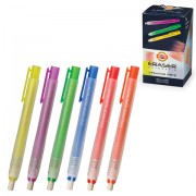 Ластик выдвижной KOH-I-NOOR, 132х15х15 мм, белый, пластиковый держатель ассорти, натуральный каучук, 9736000002PS - Премиум Сервис