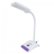 Настольная лампа-светильник SONNEN OU-147, подставка, светодиодная, 5 Вт, белый/фиолетовый, 236672 - Премиум Сервис
