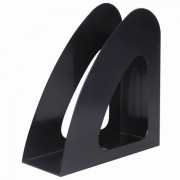 Лоток вертикальный для бумаг BRAUBERG "Delta", 240х90х240 мм, черный, 237239 - Премиум Сервис