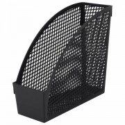 Лоток вертикальный для бумаг STAFF "Profit", 270х100х250 мм, сетчатый, полипропилен, черный, 237253 - Премиум Сервис