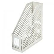 Лоток вертикальный для бумаг BRAUBERG "Office-Expert", 90 мм, сетчатый, сборный, серый, 238020 - Премиум Сервис