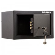 Сейф мебельный BRABIX "SF-170KL", 170х260х230 мм, ключевой замок, черный, 291142, S103BR210514 - Премиум Сервис