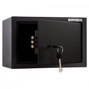 Сейф мебельный BRABIX "SF-200KL", 200х310х200 мм, ключевой замок, черный, 291144, S103BR211114 - Премиум Сервис