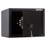 Сейф мебельный BRABIX "SF-230KL", 230х310х250 мм, ключевой замок, черный, 291146, S103BR211514 - Премиум Сервис