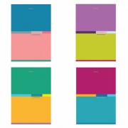 Тетрадь А4, 60 л., BRAUBERG, скоба, клетка, обложка картон, "Color", 404043 - Премиум Сервис