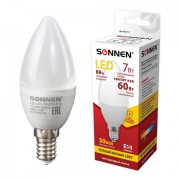   SONNEN, 7 (60) ,  14, ,   , 30000 , LED C37-7W-2700-E14, 453711 -  