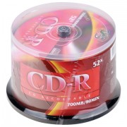 ����� CD-R VS 700Mb 52x, �������� 50 ��., Cake Box, VSCDRCB5001 - ������� ������