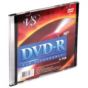 ���� DVD-R VS, 4,7 Gb, 16x, Slim Case, VSDVDRSL01 - ������� ������