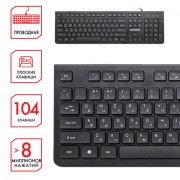 ���������� ��������� SONNEN KB-8280, USB, 104 ������� �������, ������, 513510 - ������� ������