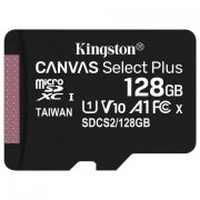   microSDXC 128GB KINGSTON Canvas Select Plus UHS-I U1, 100 / (class 10), SDCS2/128GBSP -  
