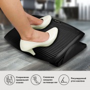 Подставка для ног BRAUBERG, офисная, 45х35 см, черная, 530106 - Премиум Сервис