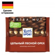 ������� RITTER SPORT "Extra Nut", ��������, � ������� ������ ������, 100 �, ��������, 7006 - ������� ������