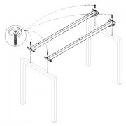 Траверса стола на металлокаркасе "Арго", КОМПЛЕКТ 2 шт., для ширины 1400 мм - Премиум Сервис