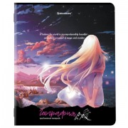 Тетрадь предметная ANIME GIRLS 48л, матовая ламинация, ГЕОГРАФИЯ, клетка, подсказ, BRAUBERG, 404750 - Премиум Сервис