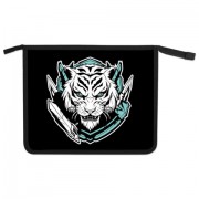 Папка для тетрадей ПИФАГОР А5, 1 отделение, пластик, на молнии, White tiger, 272195 - Премиум Сервис