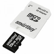   microSDXC 256 GB SMARTBUY, UHS-I, 90 / (class 10),  , SB256GBSDCL10-01 -  