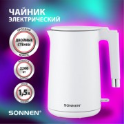 ������ ������������� � �������� �������� SONNEN KT-8719W, 1,5 �, 2200 ��, �����, 454691 - ������� ������
