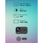 �������� CACTUS CS-PRC.06B.WUXGA-A, LCD, 21000��, 1100:1, 3 �� - ������� ������