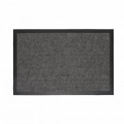 Коврик придверный 40х60см СЕРЫЙ влаго-грязезащитный 300гр/м2 мелкий рубчик PRIMILA ST, 701018 - Премиум Сервис
