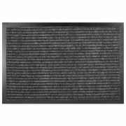 Коврик придверный 120х150см СЕРЫЙ влаго-грязезащитный, 430гр/м2, ребристый, ЛЮБАША СТ, 701041 - Премиум Сервис