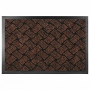 Коврик придверный 60х90см КОРИЧНЕВЫЙ влаго-грязезащитный, 450гр/м2, плетение, PRIMILA, 701049 - Премиум Сервис