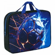 Папка на молнии с ручками BRAUBERG А4, 1 отделение, полиэстер, 80 мм, Score goal, 273304 - Премиум Сервис