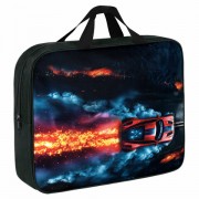 Папка на молнии с ручками BRAUBERG А4, 1 отделение, полиэстер, 80 мм, Foggy car, 273305 - Премиум Сервис