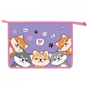 Папка для тетрадей ЮНЛАНДИЯ А4, 1 отделение, пластик, на молнии, Best fellows, 273348 - Премиум Сервис