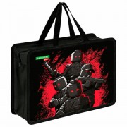 Папка на молнии с ручками BRAUBERG KIDS А4, 1 отделение, пластик, 100 мм, Terrible fighters, 273377 - Премиум Сервис