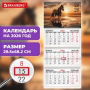 ��������� ����������� 2026�, 3 ����� 3 ������ �������, �����, BRAUBERG, ������ ���� 4, 116768 - ������� ������