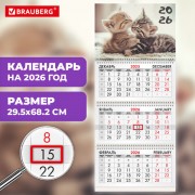 ��������� ����������� 2026�, 3 ����� 3 ������ �������, �����, BRAUBERG, ����� ������, 116770 - ������� ������