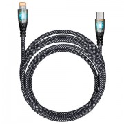 ������ TypeC-Lightning, 1 �, 3 �, SMARTBUY, ��� ������� ������� � �������� ������, ������ 18041, PDTRANSP-BLACK - ������� ������